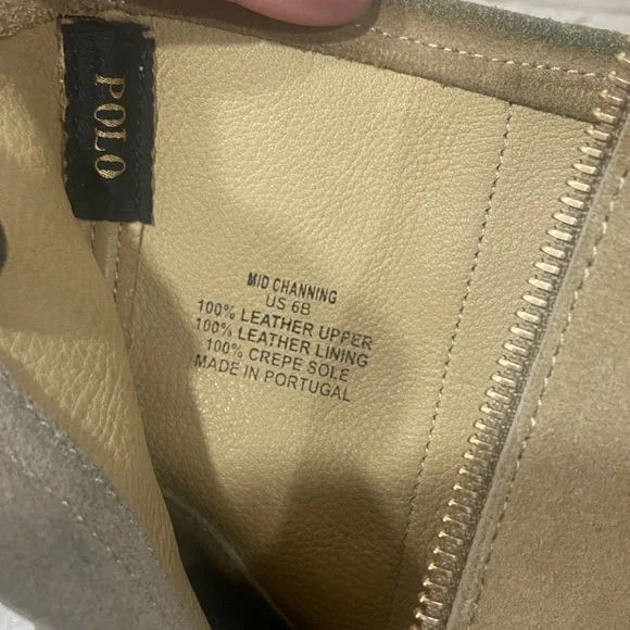 Polo Ralph Lauren Tan Fringe Moccasin Boots - Picture 3 of 5